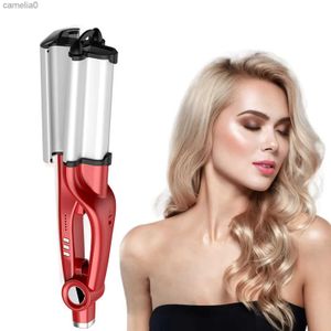 Os rolinhos de cabelo alisadores portáteis ondas vintage elétricas Hot Curling Iron Wand Hair Styling Tool para todos os tipos de cabelo Uso em casa cachos espirais para beautyl231222