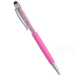 Crystal Metal Ballpoint Pen Rainbow Student Writing Sand Glitter Ballpoint Pennor Mobiltelefon Touch Pen Diamond Present Pennor School Office Supplies