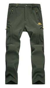 Erkekler Kotlar Erkekler Su Geçirmez Yürüyüş Pantolon Açık Polar Düz Yüzlü Kar Kayak Pantolon Kış Softshell Snowboard Pantolon J231222