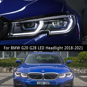Autozubehör mit Scheinwerfer DRL Daytime Running Light für BMW G20 G28 LED-Scheinwerfer 18-21 325i 320i Streamer Blinkerantrieb