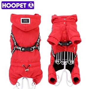 HOOPET Dog Clothes Winter Warm Pet Jacket Coat Puppy Chihuahua Clothing Hoodies For Small Medium Dogs Outfit 231221