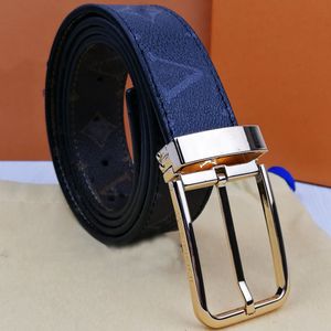 Men High Quality Genuine Leather Belt Luxury Designer Belts 3.4cm Needle Buckle Gold and Sliver Men Cowskin Fashion Strap Male Jeans For man Cowboy Suit Pant