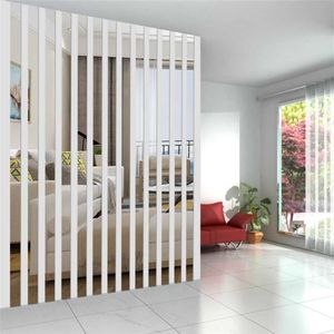 20 Stück einfache Linien Acryl 3D Wandaufkleber DIY Hintergrund Spiegel Streifen Decke Taille Linie Wohnzimmer Esszimmer Kunst Home Decor 2110287K