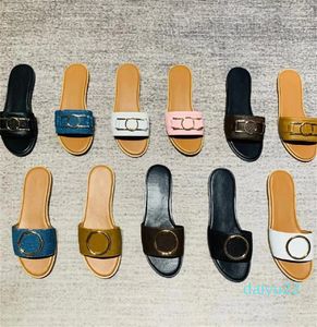 Ters PU Deri Sandal En Kaliteli Mektup Yaz Baskı Yaz Sandalet Giyim Dayanıklı Açık Flip Flops Moda Kadınlar Plaj Scuffs Slipper