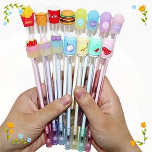Adorável de canetas de canetas criativas de canetas criativas de canetas de canetas criativas de hambúrguer de hambúrguer kawaii papelaria