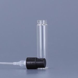 透明なミニスプレー香水ボトル18ml 25ml空の補充可能なアトマイザーサンプルガラスバイアル1500pcsロット無料配送テスト