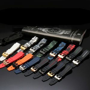 Arc Mouth Silicone Watchband 20mm 21mm 22mm för Rolex Water Ghost King Watch Strap Ancon Yacht Mingshi Series Silicone Wristband