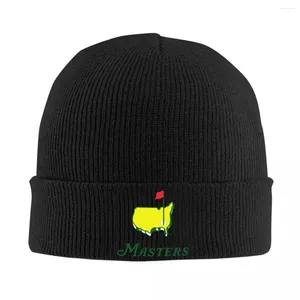 Berets Golf Masters Tournament Logo Beanie للرجال نساء دافئة شتاء تقانس محبوك