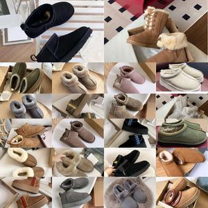 UGGSBOOTS 여성 슬리퍼 UG 부츠 가을 겨울 호주 디자이너 여성 부츠 남자 클래식 태즈 슬라이드 모직 럭셔리 워마 플랫폼 클래식 부츠 51