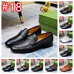 30 Style Mens Designer Dress Shoes Luxurious äkta läder Double Buckle Monk Strap Men Shoes Snake Print Cap Toe Classic Italian Shoes