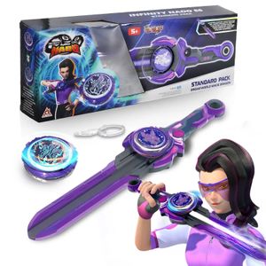 Infinity Nado kämpar topp Burst Gyro Toy Spinning Top Wsword Launcher Battle Game Set Toys for Boys Girls 231221