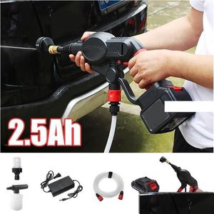 Car Washer 21V 2.6Mpa Cordless Wireless Handheld High Pressure Cleaner For Cleaning Wash Gun Nozzles Tip 6M Pipe Filter Drop Delivery Dh6Sf