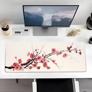 Tala de mesa 80 30cm Rosa Antique Antique Paisagem Pintura de Pontos de Mouse Mouse Pad para teclado para computador Pad para acessórios para jogos de escritório em casa Acessórios