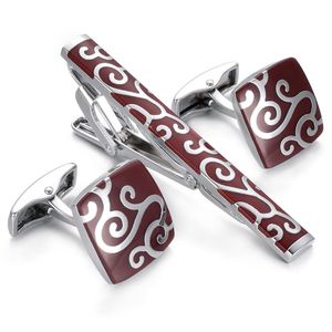 Ihrfs 6 Paare Set Krawatte Cuff Links Set Herren lustiger einzigartiger Jubiläum Schmuckgeschenk262U