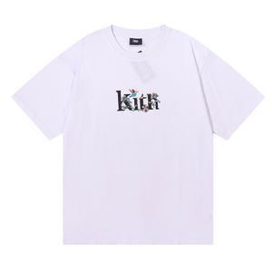 Kith Tom och Jerry T-shirt Designer Men toppar kvinnor avslappnade ärmar Sesame street tee vintage modekläder tees outwear tee topp över stora man shorts9cmf