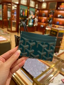 Wallet Holder Fashion Designer Kreditkortsväska för män av högsta kvalitet äkta korthållare Purses European Women Mini Wallet kommer med Box