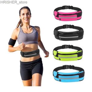 Utomhuspåsar Ny löpande väska cykelväska midja påse Belt väska vattentät sport fanny pack mobiltelefon fodral gym kör jogging run pouchl231222