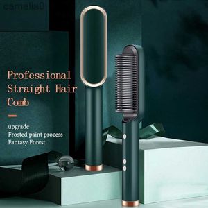 Loklersy do włosów prosteleczki do włosów Curler Multiseed New Hair Ropner Electric Prostowanie grzebienia Curling Iron Hair Brush Hot Coman Antiscalding Ceramicl23122