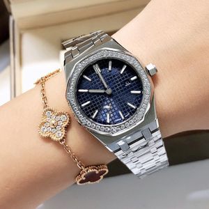 Женские часы роскошные дизайнерские женщины смотрят Diamond Watch All Natel Steel Quartz Movement Designer Designer Sapphire Waters Womens Watch Watch