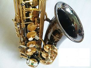 Japan Yanagisa A-991 Alto saxophone play Professional Black Nickel Gold Key Sax very beautiful Musical Instruments Real picture hard boxs Free Shipping