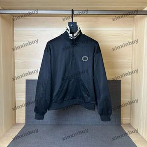 Xinxinbuy 2024 Men Designer Designer куртка панель буквальной вышива