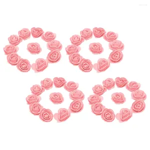 Decorative Flowers 50 Pcs Simulation Rose Head Craft For Party Artificial Foam Heads Making