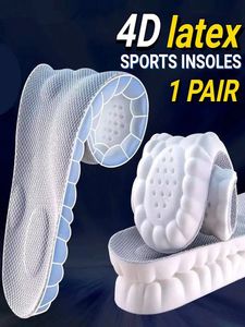 4D Massageskor Intersoles Super Soft LaTex Sportsolsula för fötter som kör korgsko Sole Arch Support Orthopedic Inserts Unisex 231221