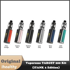 Original Vaporesso Target 200 Itank 2 Edition Kit 220W Box Mod med 8 ml tank Fit GTI Mesh Coil E Cigarett Vaporizer