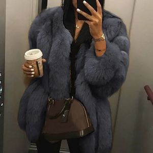 Women Winter Fall Fashion Faux Fur Coat Solid Short Warmth Clause Jackets Ladies Long Puff Sleeve Outerwear Elegant Streetwear 231221