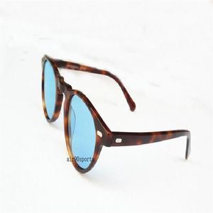 Luxus-Oliver Vintage Männer und Frauen 5186 Sonnenbrillen Sonnenbrillen OV5186 Polarisierte Sonnenbrille 45 mm Retro Designer Marke Gla298a