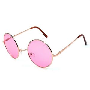 Novo designer de marca Classic Round Sunglasses Men Women Women Vintage Candy Color Sun Glasses 10pcs lote 221q