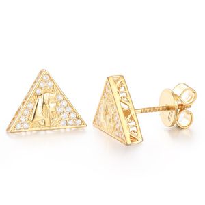 Real Moissanite Earrings 18K Yellow White Gold Plated Sterling Silver Diamond Earring For Women Men Gift