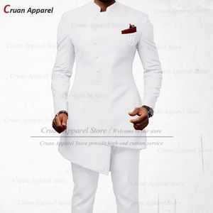 20 Colors Indian Wedding Men Suit Set Tailormade Slim Fit Man Groom Dress Tuxedo Prom Dinner Gold Robe Blazer Pants 2Pcs 231221
