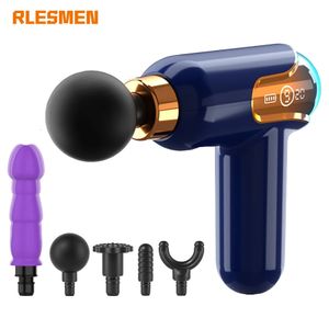 Rlesmen Massage Gun Dilldo Actactments Vibrator Portable Electric Massager Женщины тела шея.