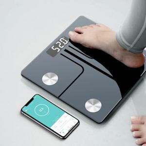 ボディ脂肪スケールウェイトバスルームスマートデジタルBluetooth withスマートフォンアプリ構成BMI BO 231221のモニター