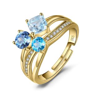 Wedding Rings Jewelry Gemstone Earrings Pendant Ring 925 Sterling Silver 14k Yellow Rose Gold Plated Women Jewlery 231222