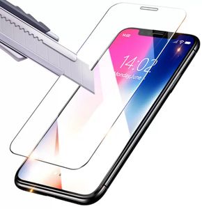 Tempererad glasskärmskydd Ultra Clear Antiscratch Antifingerprint 9h Hårdhet 25D Film för iPhone 6 6S 7 8 Plus X Xs XR M1964051