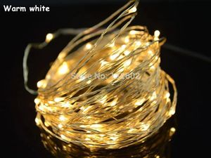 Stringhe all'ingrosso8 Colori 10m 100 LED LED SIGILY / rame String Lights Lights Lights With UK, US, UE, Au Plug Adapter per la decorazione