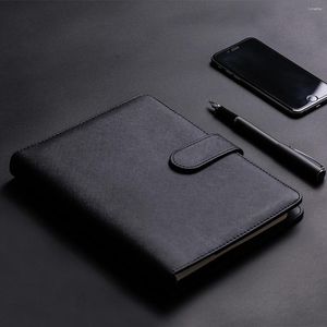 Padrão A5 Tamanho Binder Notebook Notas de negócios Big Notebooks LOUP FOLE BLACK/BROW