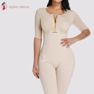 Waist Trainer Corsets Slimming Shapewear Colombianas PostSurgery Full Body Arm Shaper Suit Powernet Girdle Black 231221