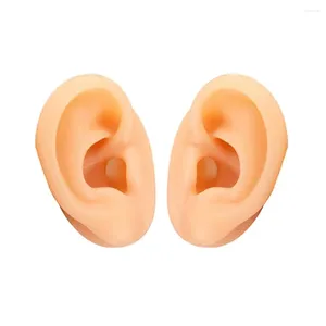 Flores decorativas Silicone Ear Modelo 1: 1 Para o modo de acupuntura Limpeza profunda Aprenda ajuda Ajuda Ferramentas de ensino