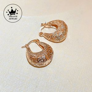 Stud Drlove Orecchini a cerchio in stile metallico per donne orecchini eleganti a forma di nido per uccelli indossano quotidianamente la moderna goccia di gioielli alla moda di gioielleria 231222 231222