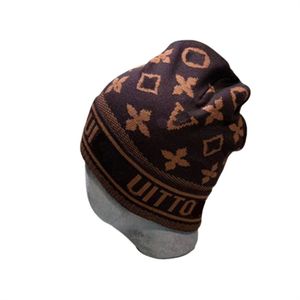 Mens beanie designer winter hat cuffed knitted bonnet sports luxury letter skull caps fashion street classical black cappello designer beanies simple T-14