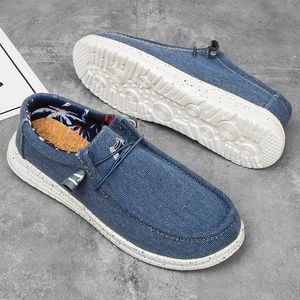 Lätt canvas manlig loafer mjuk enda andningsbar slip-on walking casual skor för män stor storlek 40-47 231221 1266