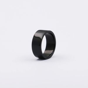 Anéis de casamento Black Onyx Plain Band Rings for Men 231222
