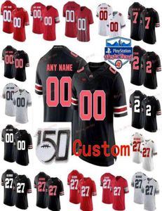 Custom Stitched 1 Justin Fields 14 KJ Hill Jr 15 Elliott 16 JT Barrett IV Ohio State Buckeyes College Women Jersey6350328