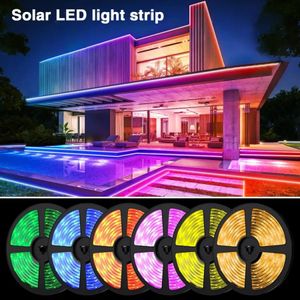 Strisce RGB 5050 LED Strip Light Solar Bluetooth App Controllo APP Bluetooth Nastro LED USB Nastro a diode a nastro flessibile per TV Decorazione della camera da retroilluminazione