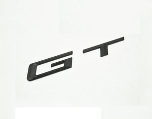 Stickers Black "GT" Trunk Letters Badge Emblem Decal Letter Sticker for BMW 3/5 Series GT