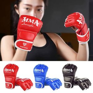 Боксерские перчатки для мужчин, женщины, кожа каратэ муай Тай гунес де бокс Бесплатный бой ММА