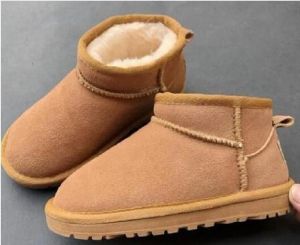 Kids Winter Warm Ankle''ugglis''Boots Mini Australia Stlye Snow Boots Children Baby Cotton Boot Shoes Size EU21-34 uggsboot tasman